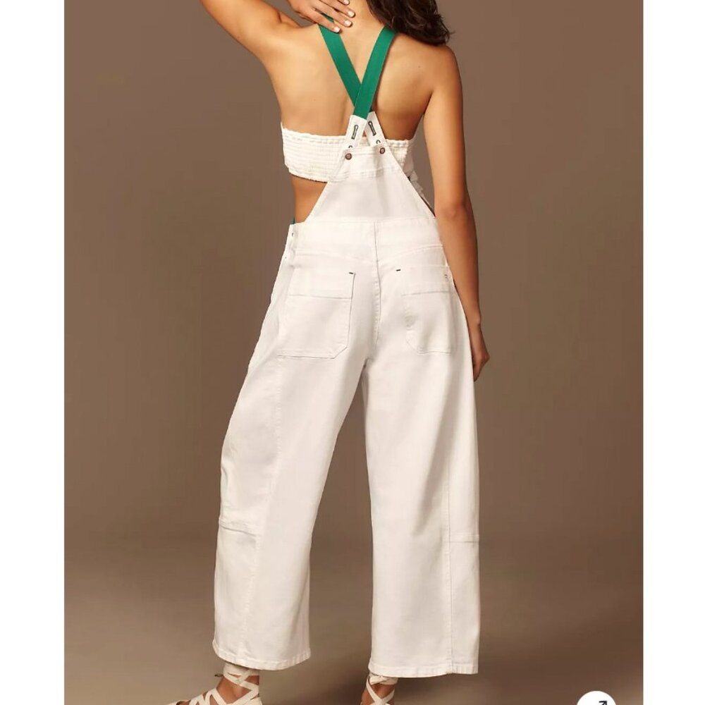 Anthropologie Pilcro Heritage Curve Barrel Overalls